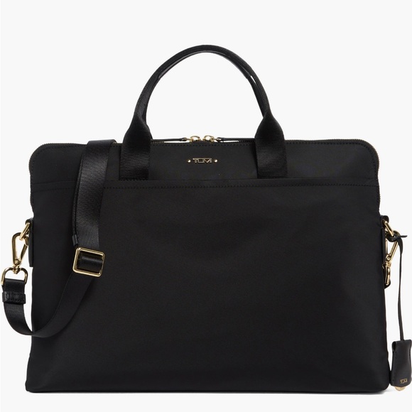 Tumi Black Professional Laptop Bag Sleek Design